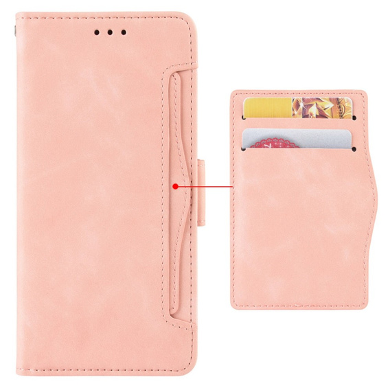 Pattintható tok a Huawei Nova Y70 4G, Card Slot, rózsaszín