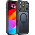 Matt tok iPhone 17 Pro Max készülékhez, Magsafe-hoz, matt fekete