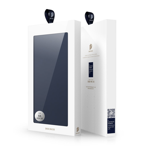 Dux Ducis Telefontok a Samsung Galaxy A34 5G, Skinpro, sötétkék