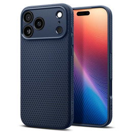 Spigen Liquid Air tok iPhone 17 Pro készülékhez, tengerészkék