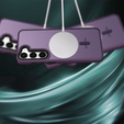 Tok Samsung Galaxy S21 FE-hoz, MagSafe, ERBORD Matt Case, sötétlila + képernyőüveg