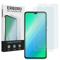 2x edzett üveg a Xiaomi Redmi Note 8 Pro, ERBORD 9H Hard Glass a képernyőn