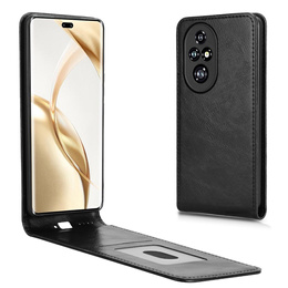 Pattintható tok a Honor 200 Pro 5G, Flip, fekete