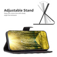 Pattintható tok a Samsung Galaxy A56, Wallet, BINFEN COLOR, fekete