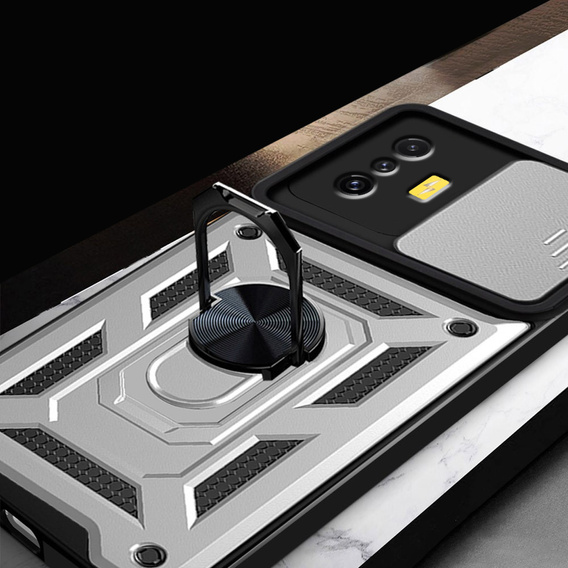 Telefontok a Xiaomi Poco F4 GT, CamShield Slide, ezüst