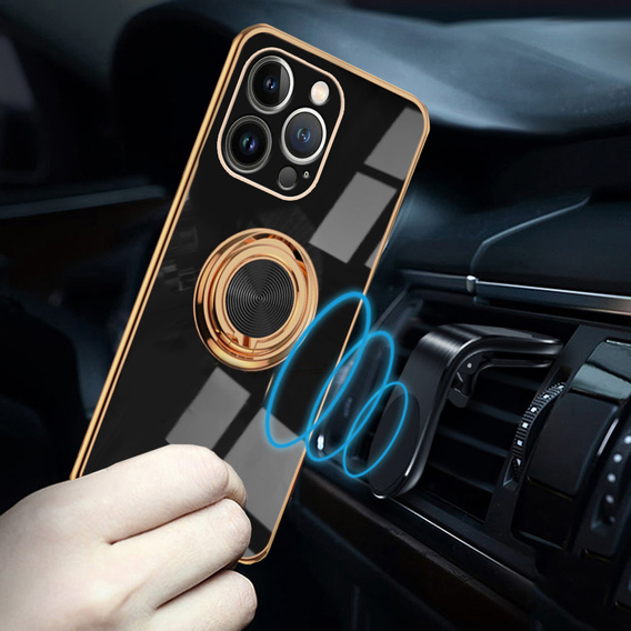 Telefontok a iPhone 14 Pro, Electro Ring, fekete