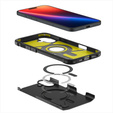 Spigen tok iPhone 16 Plus készülékhez, Tough Armor Mag Mag MagSafe, fekete + 9H edzett üveg