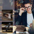 CASEME tok Huawei P30 Pro, Leather Wallet Case, sötétbarna