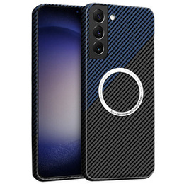 Telefontok a Samsung Galaxy S23 Plus, Magsafe Slim Carbon, fekete / kék