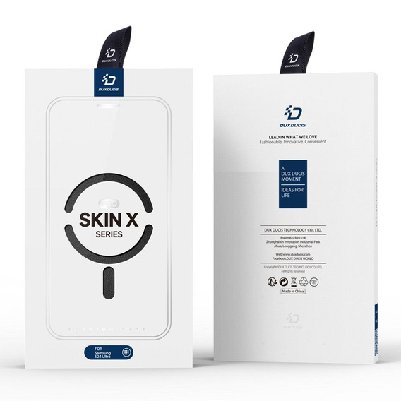 Dux Ducis Telefontok a Samsung Galaxy S24 Ultra, Skin X Pro, MagSafe, fekete