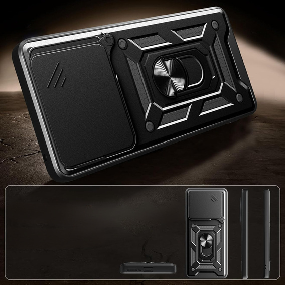 Telefontok a Honor 400 Lite, CamShield Slide, fekete