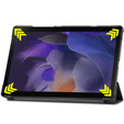 Tok Samsung Galaxy Tab A8 10.5 SM-X200 SM-X205, Smartcase, fekete