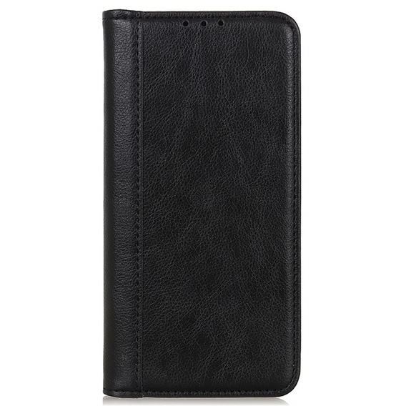Pattintható tok Google Pixel 9A, Split Leather, fekete