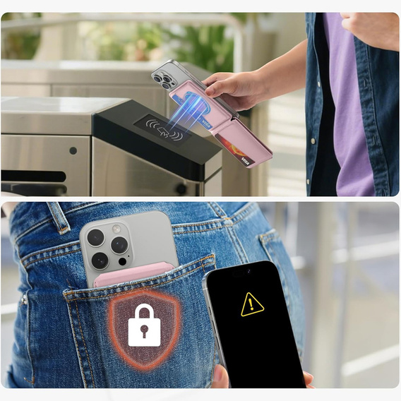Mágneses pénztárca állvánnyal és NFC SURITCH funkcióval iPhone 16 Pro készülékhez