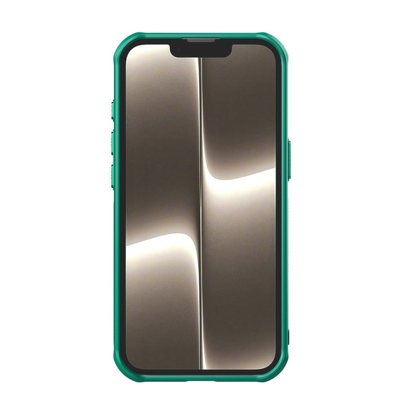 Tok iPhone 16e, páncélozott Nillkin, Icelade Prop, Magsafe, zöld