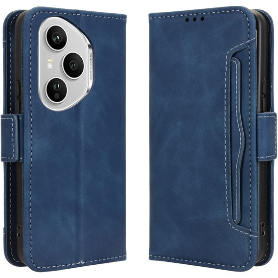 Pattintható tok a Honor 400 Pro 5G, Card Slot, sötétkék