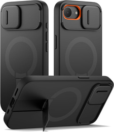 SURITCH - Mágneses védőtok kamerafedéllel és állvánnyal iPhone 16e készülékhez