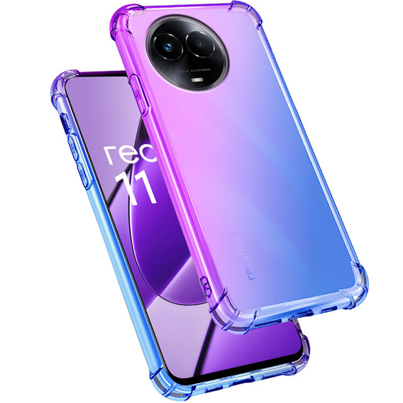 Tok Realme 11 5G, Gradient Dropproof, Lila / kék