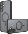 Tok Samsung Galaxy A34 5G-hoz, MagSafe, ERBORD Matt Case, fekete + képernyőüveg