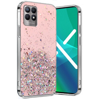 Telefontok a Realme 8i, Glittery, rózsaszín