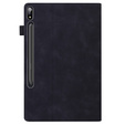 Tok Samsung Galaxy Tab S10 FE+ Plus, Classic, tolltartóval, fekete