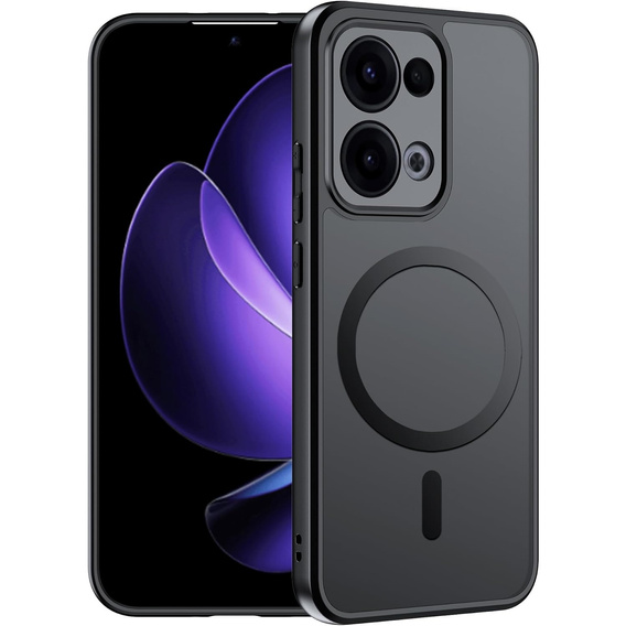 Tok Oppo Reno 13-hoz, MagSafe, ERBORD Matt Case, fekete