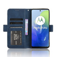 Pattintható tok a Motorola Moto E14, Card Slot, sötétkék
