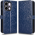 Pántos tok Oppo Reno 14, pénztárca Rhombus, kék