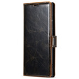 Pattintható tok a Samsung Galaxy S23 Ultra, ERBORD Waxy Wallet, barna