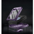 Páncélozott tok Samsung Galaxy Z Flip 5 5G készülékhez, Dexnor Clip Holder, lila