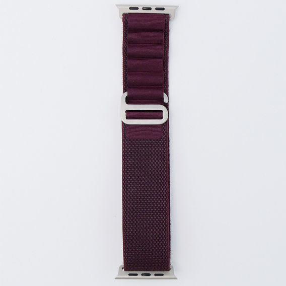 Nylon szíj Apple Watch 1/2/3/4/4/5/6/7/8/SE/ULTRA 42/44/45/45/49mm, bordó