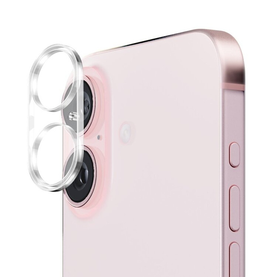 Edzett kameraüveg iPhone 16 / 16 Plus, átlátszó