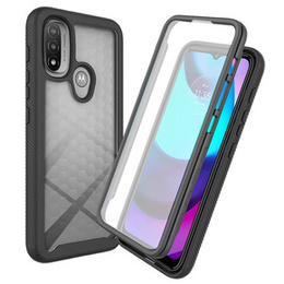 Tok Motorola Moto E20 készülékhez, Shockproof, fóliával, kék