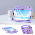 Gyermek tok Samsung Tab A8 X200 / X205, Cute Patterns, állvánnyal, lila