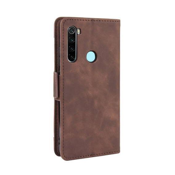 Pattintható tok a Xiaomi Redmi Note 8T, Card Slot, barna