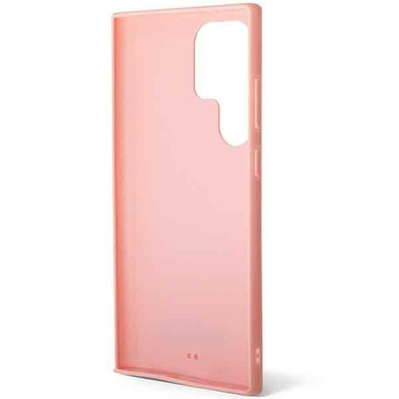 Karl Lagerfeld Telefontok a Samsung Galaxy S23 Ultra, Saffiano Mono Metal, rózsaszín