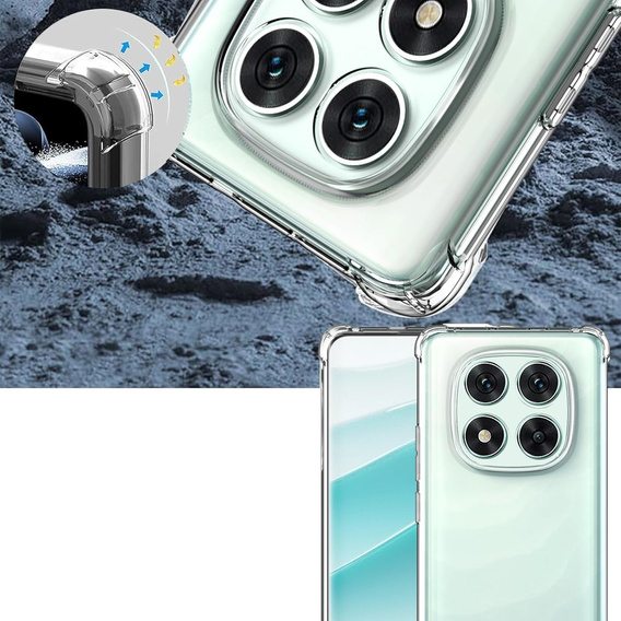Tok a Xiaomi Redmi Note 14 Pro 5G /  Poco X7 5G, Erbord Dropproof, átlátszó + Glass