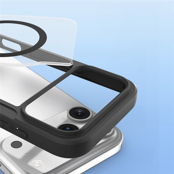 Dux Ducis tok iPhone 17 Pro-hoz, Skin X Pro, pánttal, MagSafe-hoz, fekete