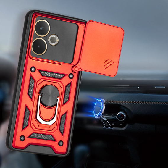 Telefontok a Oppo A5 Pro 5G, CamShield Slide, piros