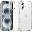 Tok a iPhone 16, Erbord Dropproof, átlátszó + Glass