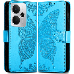 Pattintható tok a Realme 14 5G / Realme 14T 5G, Butterfly, kék