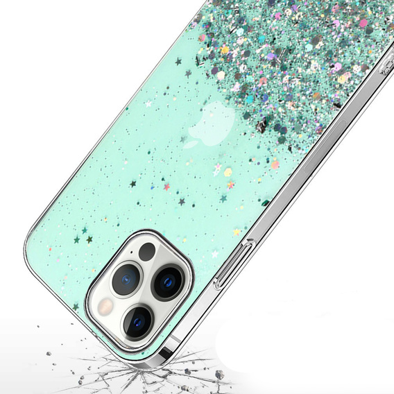 Telefontok a iPhone 13 Pro, Glittery, zöld