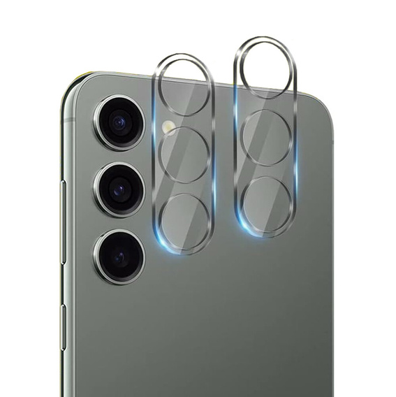 2x ERBORD edzett üveg a kamera számára, hogy Samsung Galaxy S24, átlátszó
