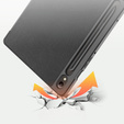 Tok Samsung Galaxy Tab S9 11"-hoz, Dux Ducis Domo, fekete
