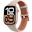 Bőrszíj Apple Watch 1/2/3/4/4/5/6/7/8/SE/Ultra 42/44/45/49mm, rózsaszín