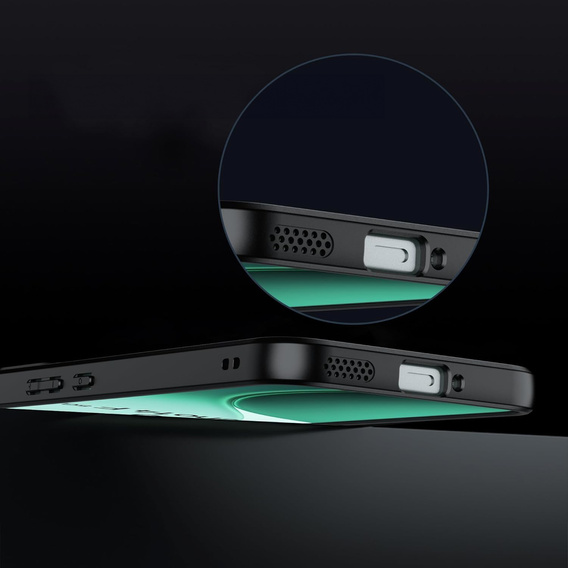 Matt tok Oppo Reno 14, MagSafe-hoz, áttetsző fekete