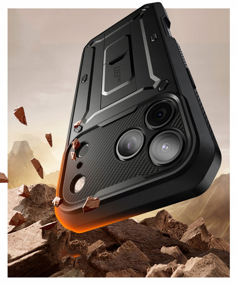 Supcase tok iPhone 17 Pro Max készülékhez, Unicorn Beetle Pro, fekete