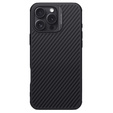 Tok iPhone 16 Pro Max, páncélozott Nillkin, Carbon Fiber, Magsafe, fekete