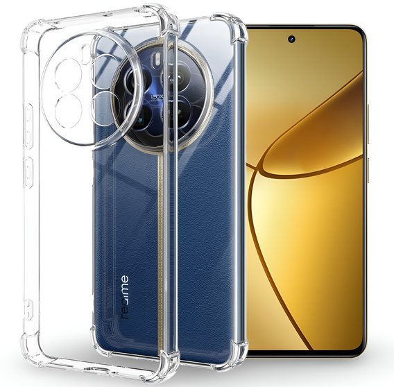 Telefontok a Realme 12+ Plus 5G, Dropproof, átlátszó
