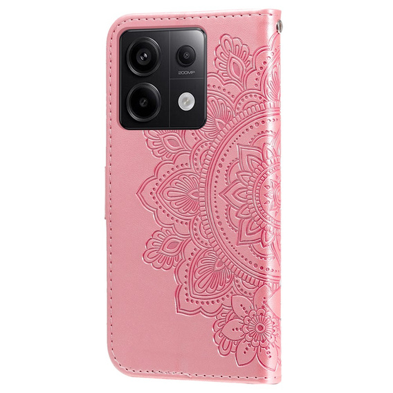 Pattintható tok a Xiaomi Redmi Note 13 Pro 5G, Mandala, rózsaszín rose gold